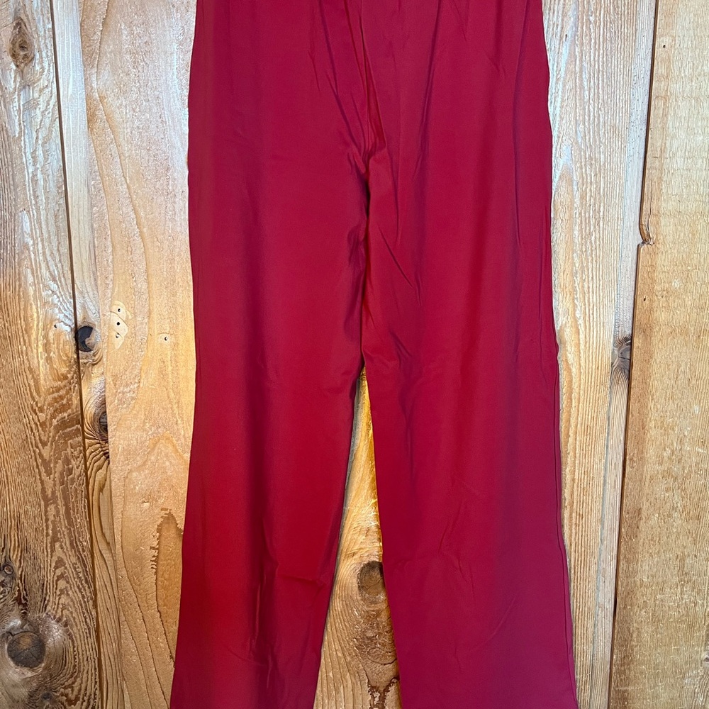 New! Zyia Burgundy Peak Presidio Peak Cargo Pants size medium - Picture 2 of 2